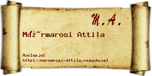 Mármarosi Attila névjegykártya